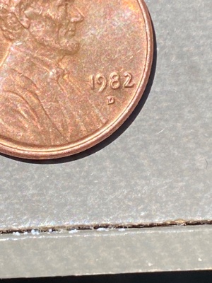 1982-Pennies....-I'm-Just-Wondering-If-There-Is-Anything-Here-Or-Not